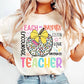 Teacher School Spirit Sublimation or DTF Transfer