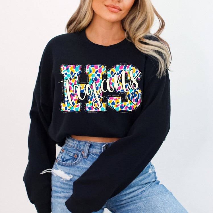 HS Trojans School Spirit Sublimation or DTF Transfer