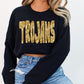 Trojans Football School Spirit Sublimation or DTF Transfers