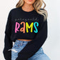 Rams Custom School Spirit Sublimation or DTF Transfers