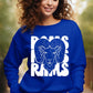 Rams School Spirit Sublimation or DTF Transfer