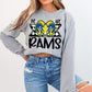 Rams School Spirit Sublimation or DTF Transfer