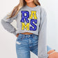 Rams School Spirit Sublimation or DTF Transfers