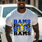 Rams School Spirit Sublimation or DTF Transfers