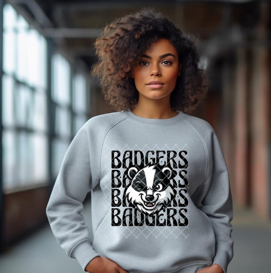 Badgers Wink Eye Sublimation or DTF Transfers