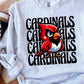 Cardinals Wink Eye Sublimation or DTF Transfers