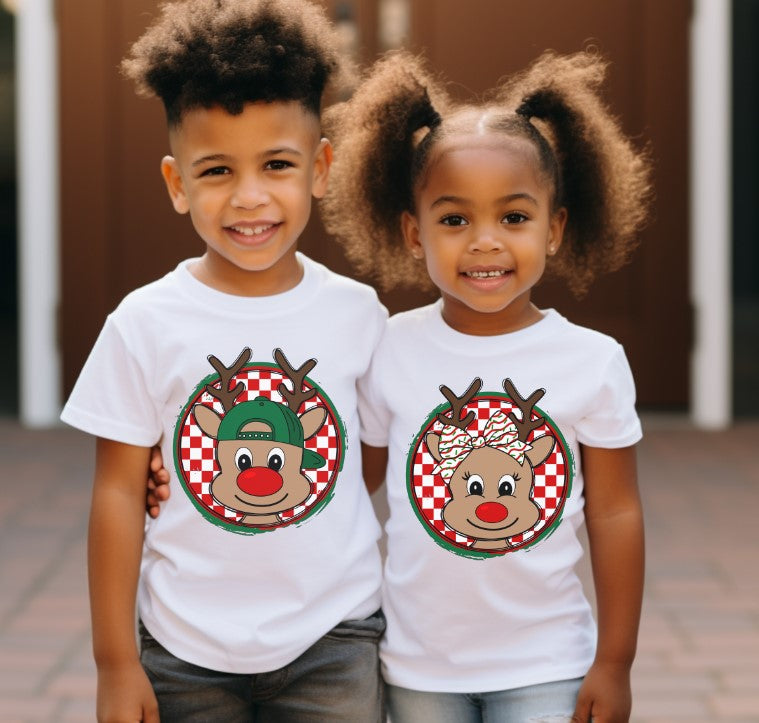 Reindeer Boy Version Sublimation or DTF Transfers