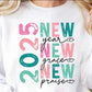 2025 New Year Sublimation or DTF Transfers