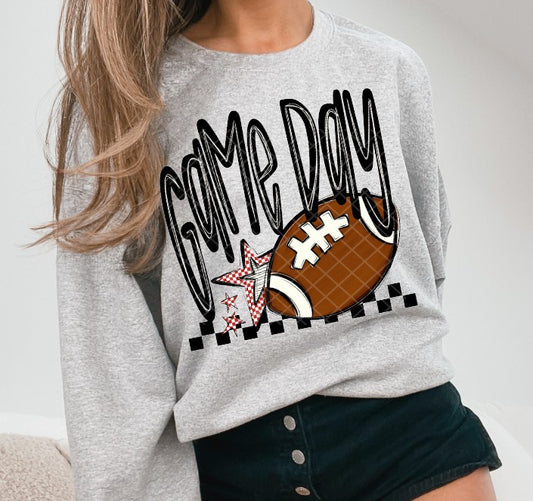 Game Day Football, Any color, Ready to Press Sublimation or DTF Transfer