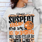 Suspect Basketball, Ready to Press Sublimation or DTF Transfer