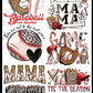 Baseball Pre-Made Gang Sheet
