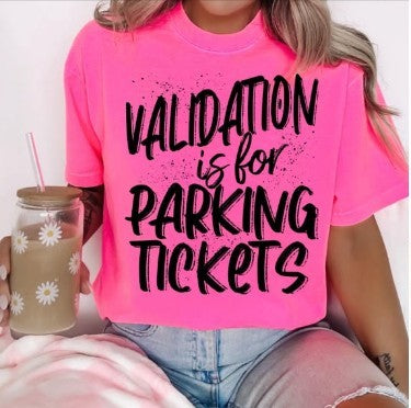 Validation is only for parking Sublimation or DTF Transfers