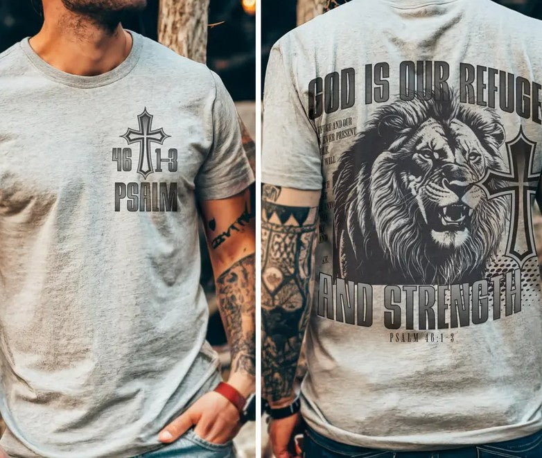 God is our Refuge Sublimation or DTF Transfers