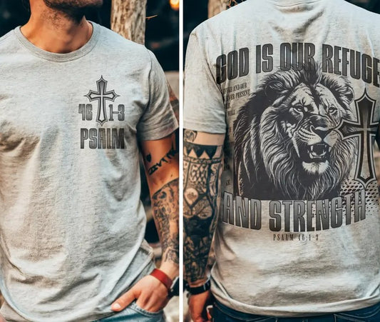 God is our Refuge Sublimation or DTF Transfers