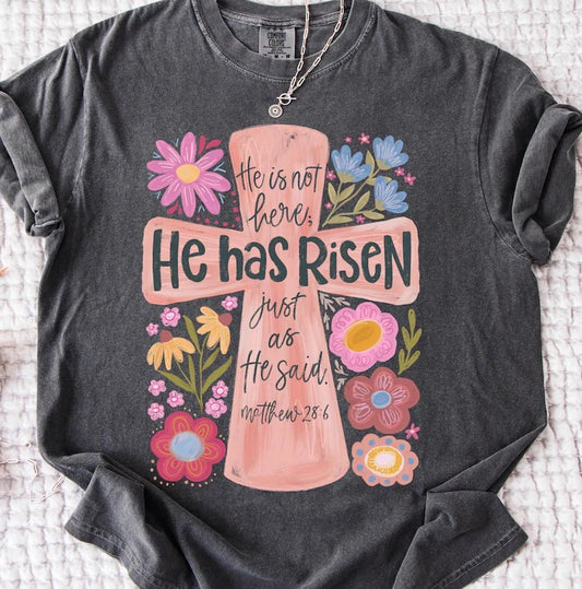He has Risen Sublimation or DTF Transfers