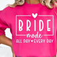 Bride Mode, Wedding Sublimation or DTF Transfers