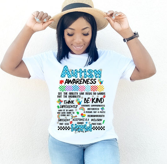 Autism, Sublimation or DTF Transfers