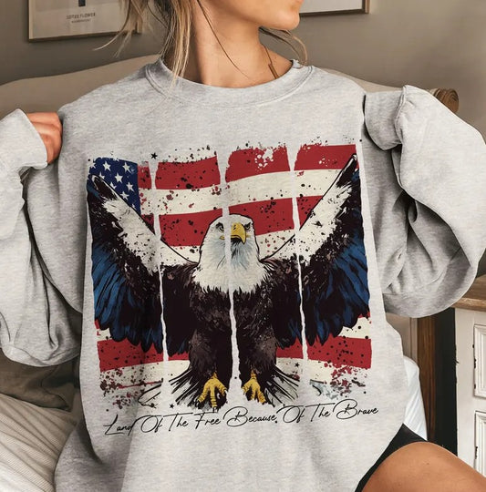 Land of the Free Sublimation or DTF Transfers