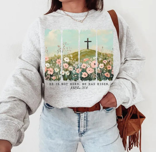 He is not here Easter Sublimation or DTF Transfers