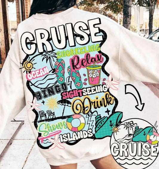 Cruise Sublimation or DTF Transfers