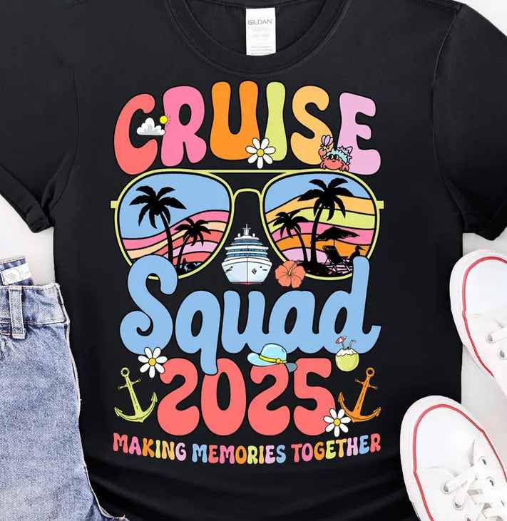 Cruise Squad Sublimation or DTF Transfers