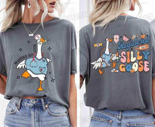 Nurse Goose Life with Front Pocket Sublimation or DTF Transfers