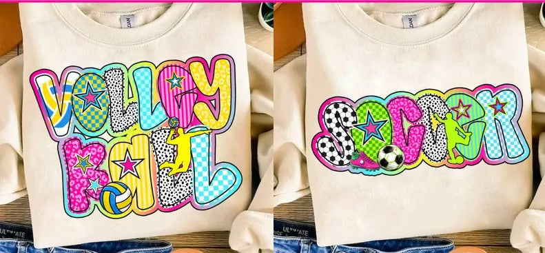Soccer, Ready to Press Sublimation or DTF Transfer