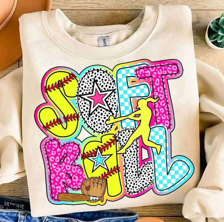 Softball Sublimation or DTF Transfers