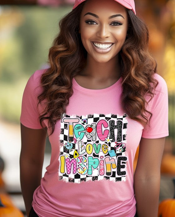 Teach Love Inspire Sublimation or DTF Transfers