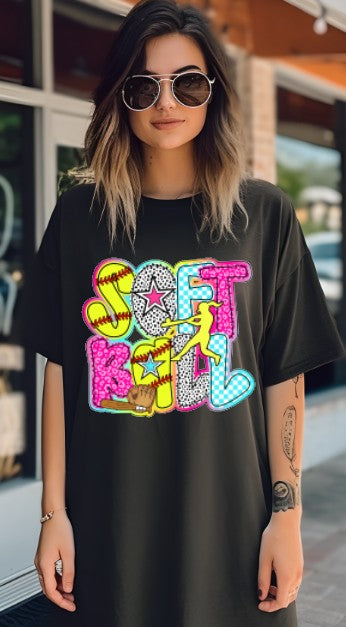 Softball Sublimation or DTF Transfers