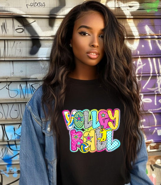 Volleyball, Ready to Press Sublimation or DTF Transfer