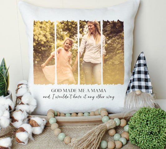 God made me a mama, custom picture,  Sublimation or DTF Transfers