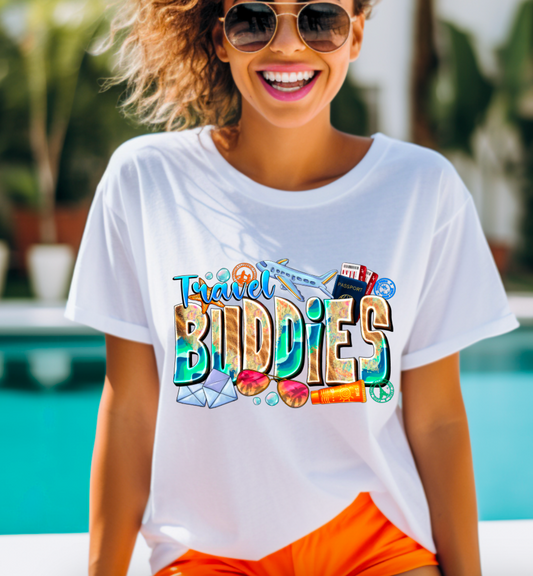 Travel Buddies Sublimation or DTF Transfers