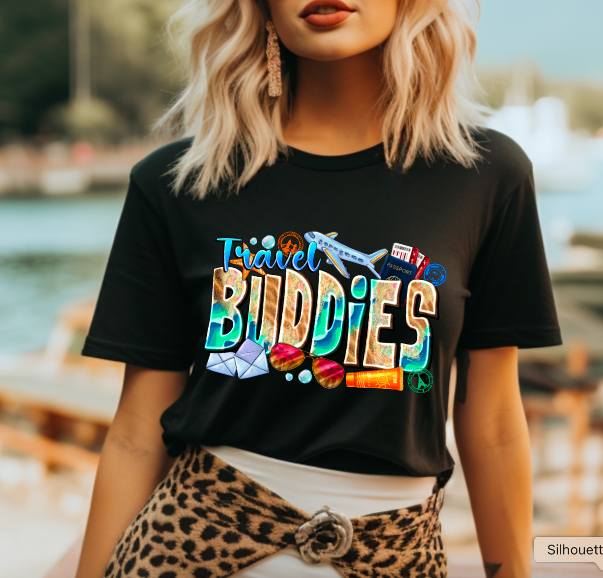 Travel Buddies Sublimation or DTF Transfers