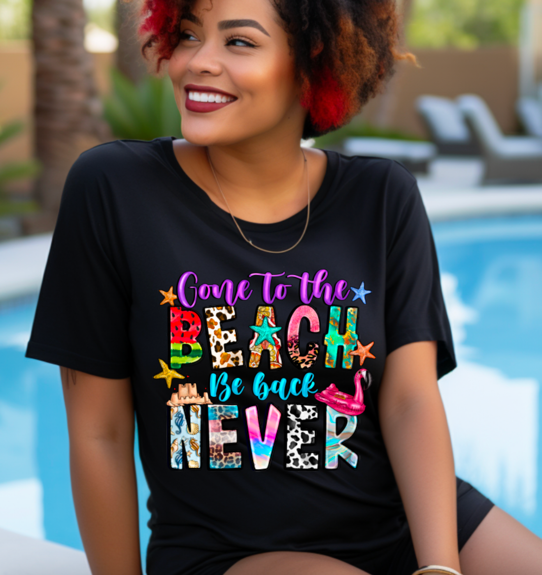 Gone to the Beach Sublimation or DTF Transfers