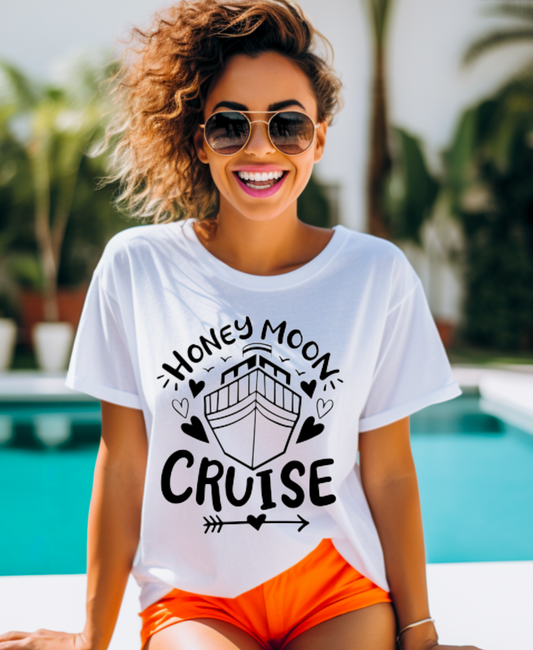 Honeymoon Cruise Sublimation or DTF Transfers