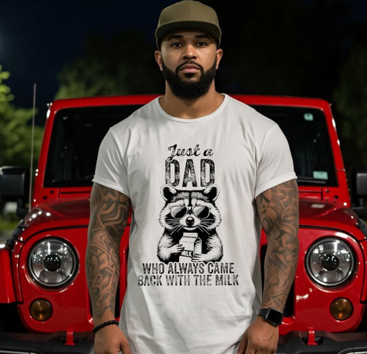 Just a dad, Sublimation or DTF Transfer