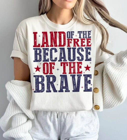 Land of the Free Sublimation or DTF Transfers