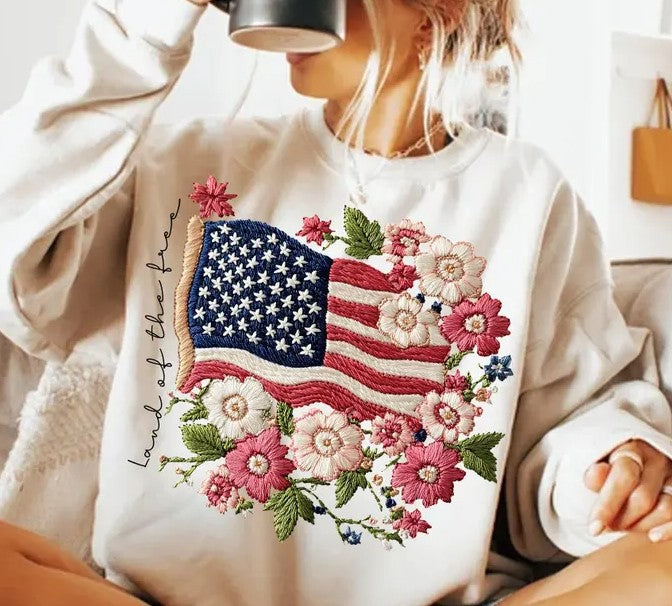 Land of the Free Sublimation or DTF Transfers