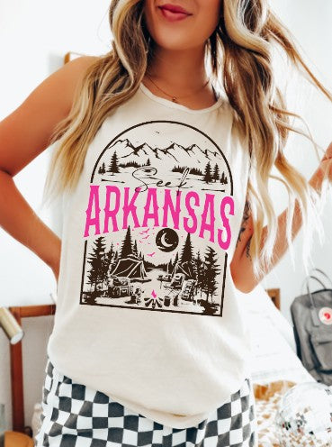 Arkansas Camping, Custom or DTF Transfers