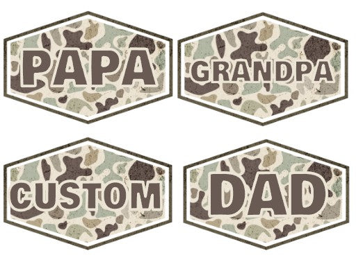 Custom Name Deer Camo with Pocket, Sublimation or DTF Transfer (Copy)