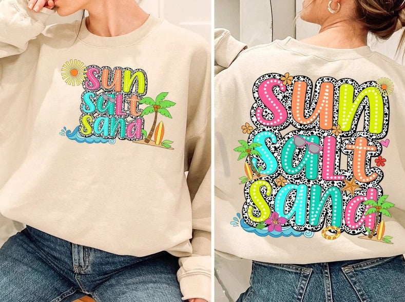 Sun and Salt with Pocket Sublimation or DTF Transfers