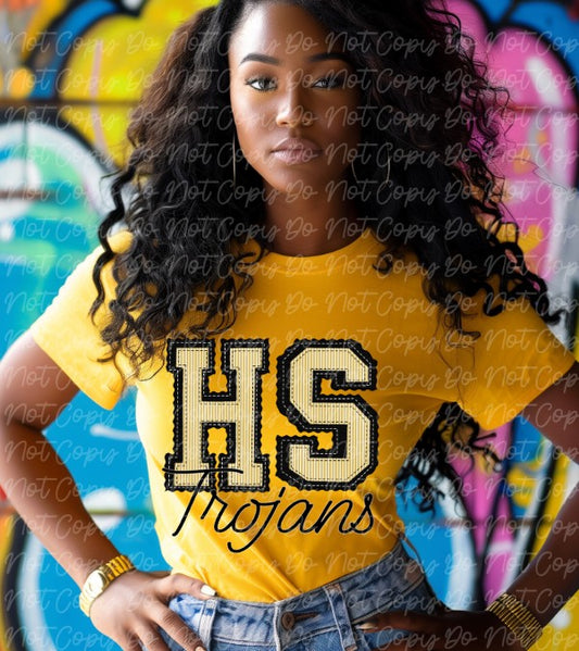 Trojans Preppy Sublimation or DTF Transfers