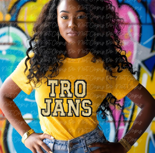 Trojans Preppy Sublimation or DTF Transfers