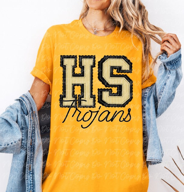 Trojans Preppy Sublimation or DTF Transfers