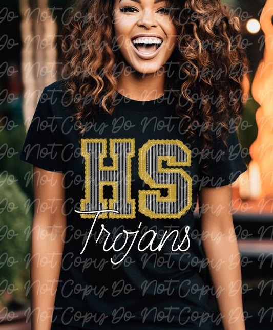 Trojans Preppy Sublimation or DTF Transfers