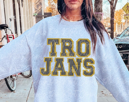 Trojans Preppy Sublimation or DTF Transfers