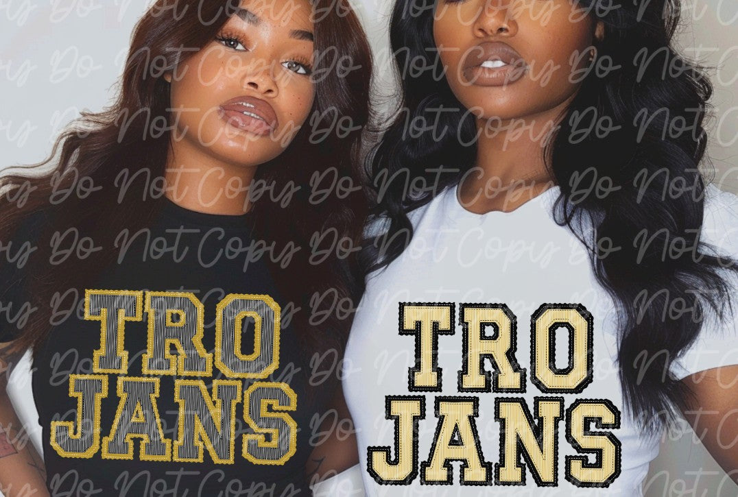 Trojans Preppy Sublimation or DTF Transfers