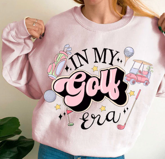 Golf Era, Ready to Press Sublimation or DTF Transfer