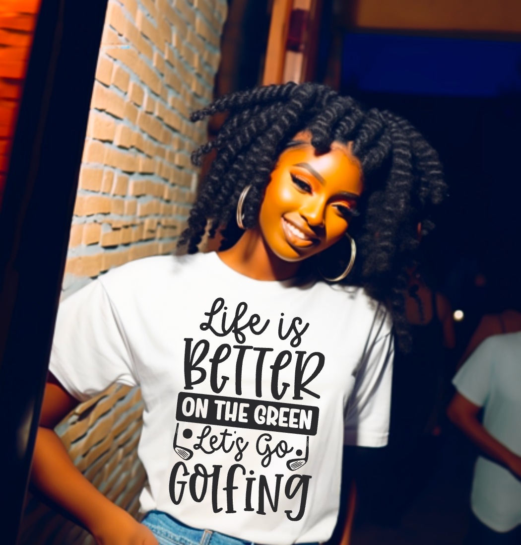 Let's Go Golfing, Ready to Press Sublimation or DTF Transfer